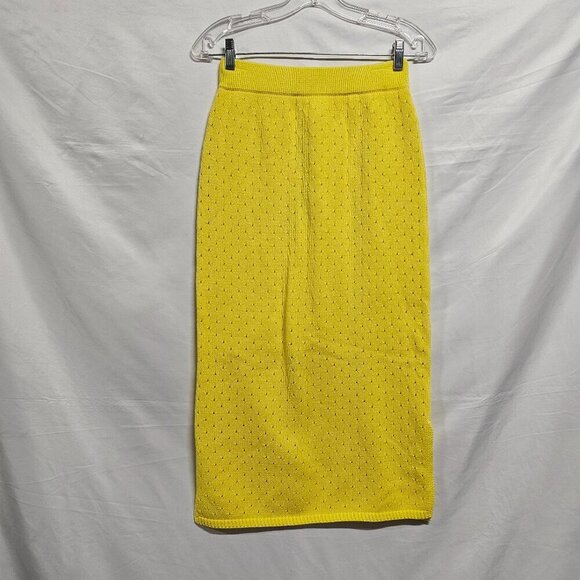 Callahan Dresses & Skirts - Callahan Knitwear Jada Midi Skirt Women Size XS Bright Yellow